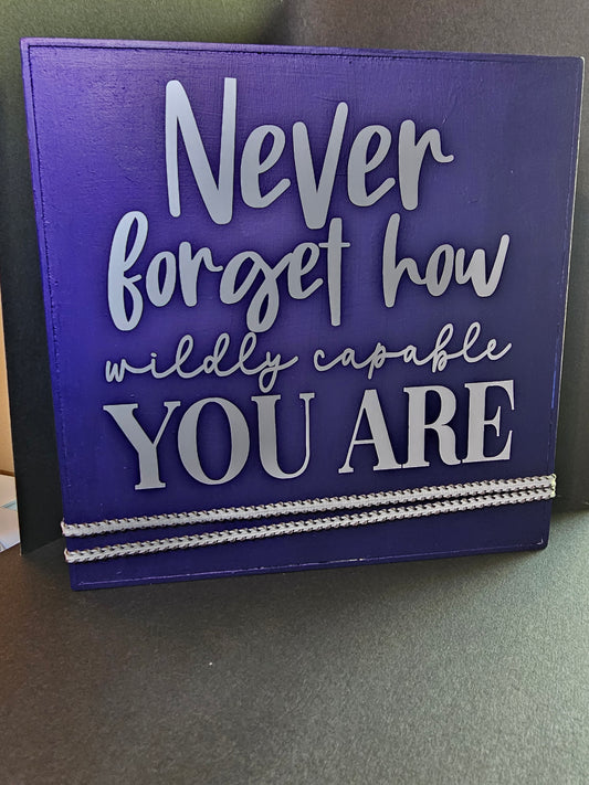 Wood Inspirational Sign